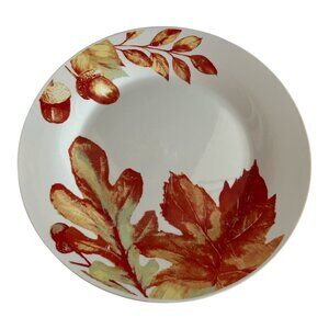 Royal Norfolk Autumn Dinner Plate – 10.5” Fall Leaves and Acorns Ceramic